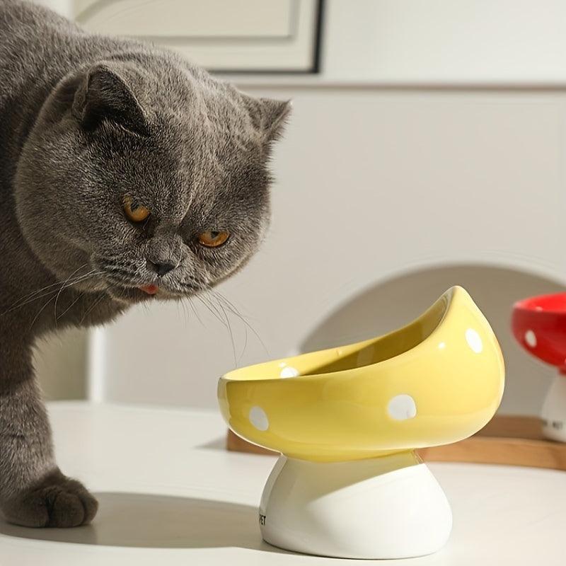 Tigela Cogumelo de Cerâmica para Pets